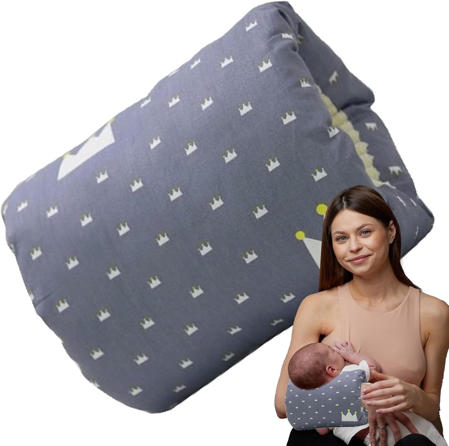 Coussin d’Allaitement - ArmNurse™ - Couronnes - monbebegourmand