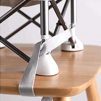 Chaise Pliante - BabyBoosterSeat™ - Gris - monbebegourmand