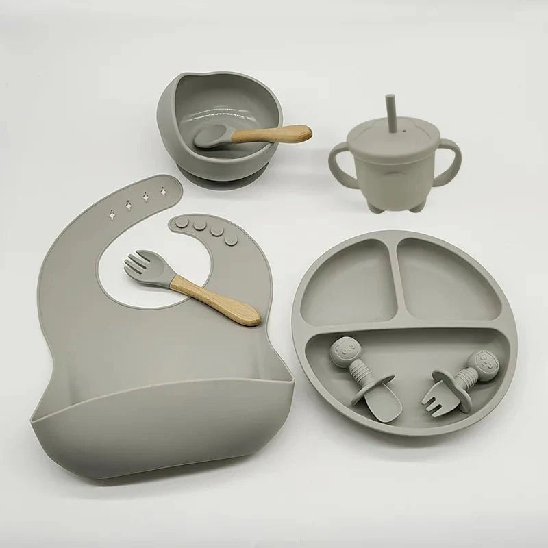 Vaisselle Bebe - TablewareBabySet™ - Cendre - monbebegourmand