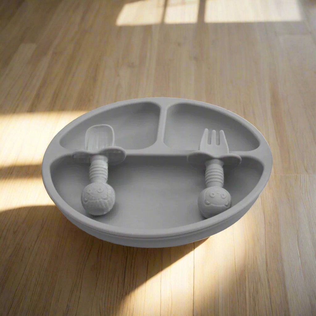 Vaisselle Bebe - TablewareBabySet™ - Cendre - monbebegourmand
