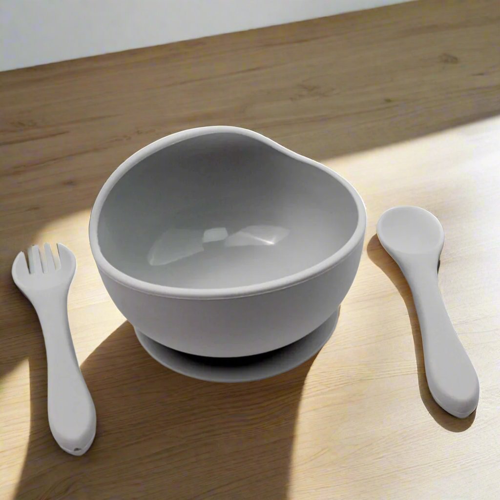 Vaisselle Bebe - TablewareBabySet™ - Cendre - monbebegourmand