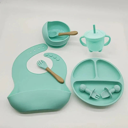 Vaisselle Bebe - TablewareBabySet™ - Menthe - monbebegourmand