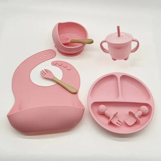 Vaisselle Bebe - TablewareBabySet™ - Rose - monbebegourmand