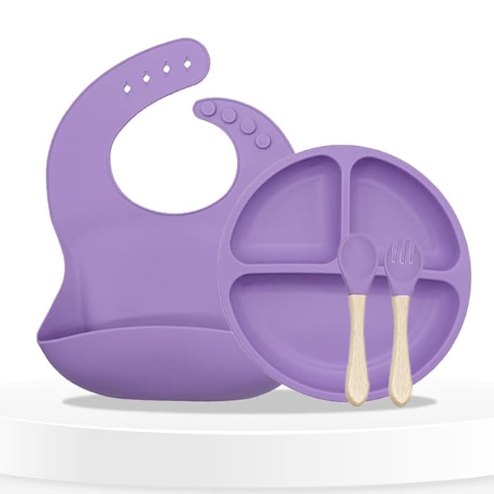 Vaisselle Bebe - TablewareBabySet™ - Violet - monbebegourmand
